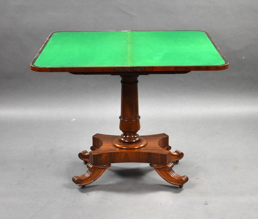 Antique William IV Rosewood Card Table