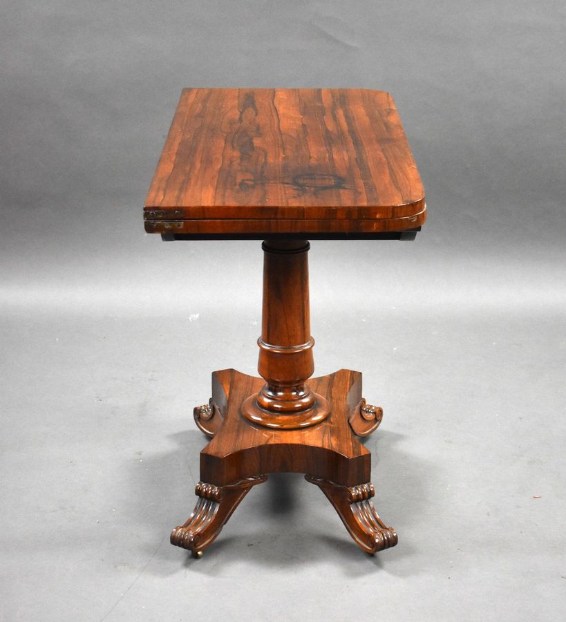 Antique William IV Rosewood Card Table