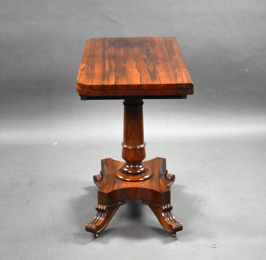 Antique William IV Rosewood Card Table