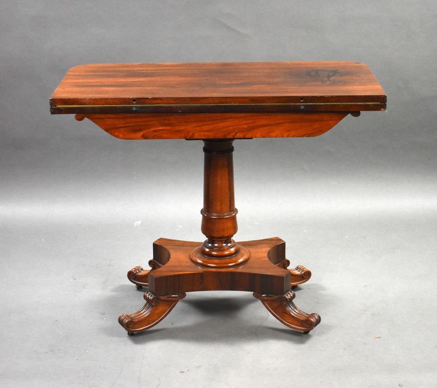 Antique William IV Rosewood Card Table