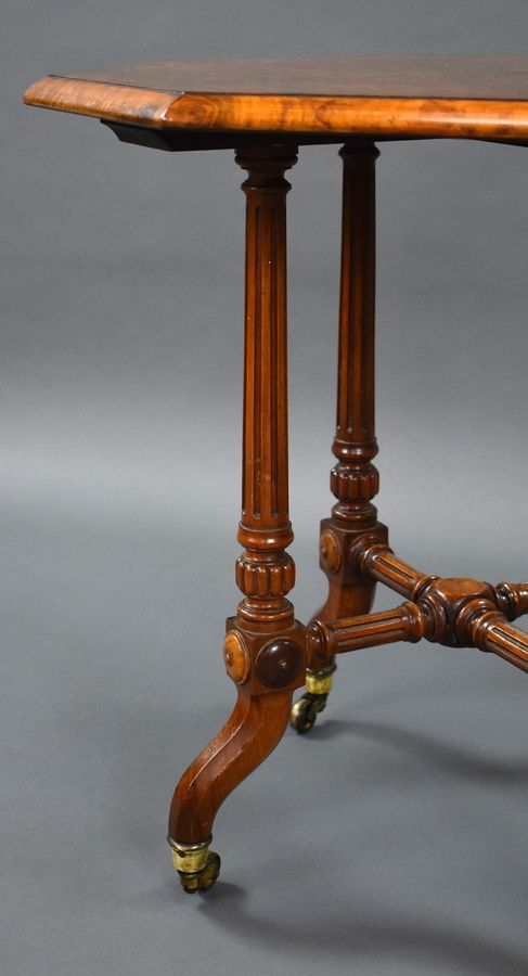 Antique Victorian Amboyna Occasional Table