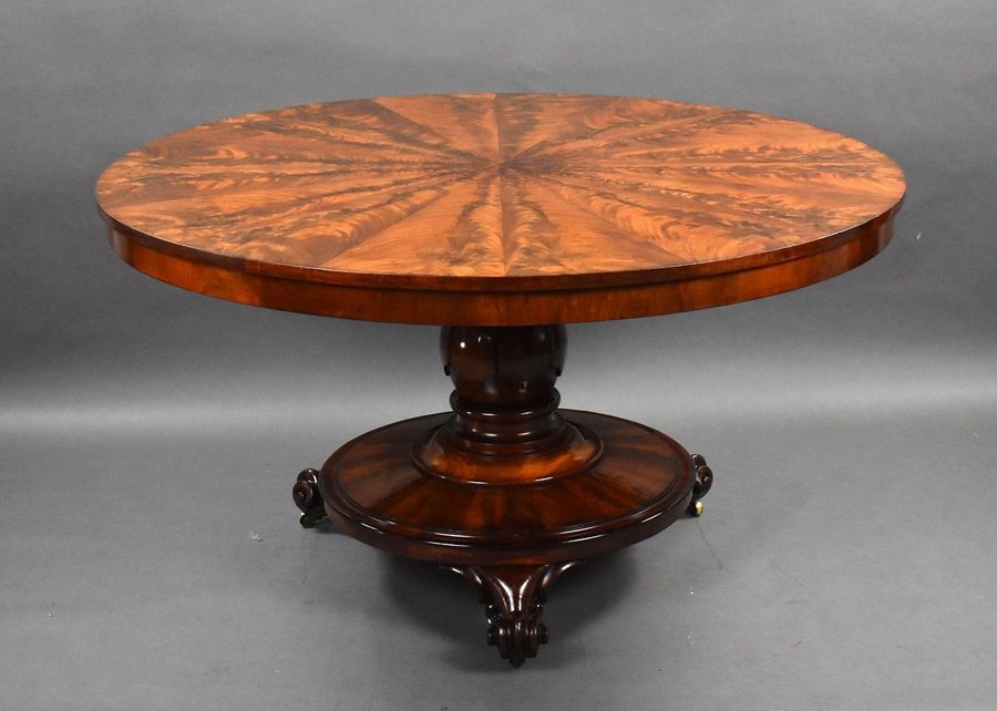 Antique Quality William IV Mahogany Circular Breakfast/Dining Table