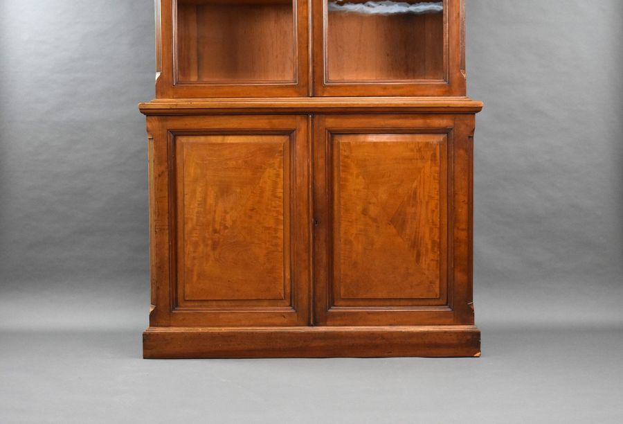 Antique Victorian Walnut Bookcase