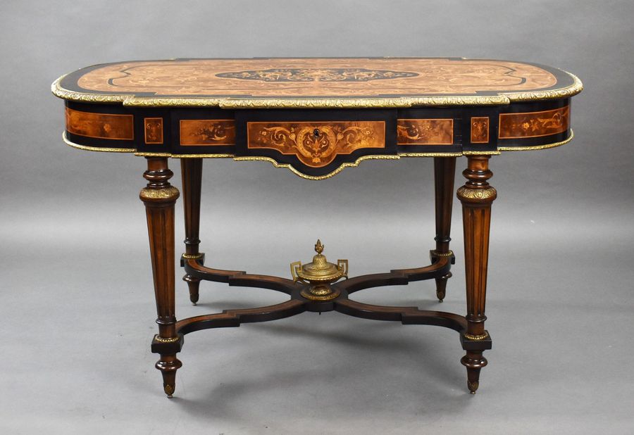 Antique 19th Century Marquetry Centre Table