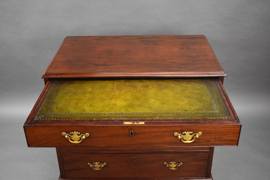 Antique George II Mahogany Dressing Chest of Drawers