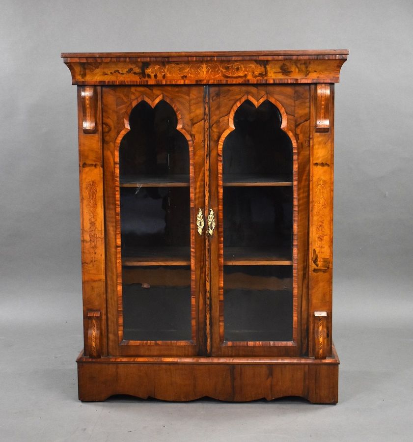 Antique Late Victorian Walnut Cabinet