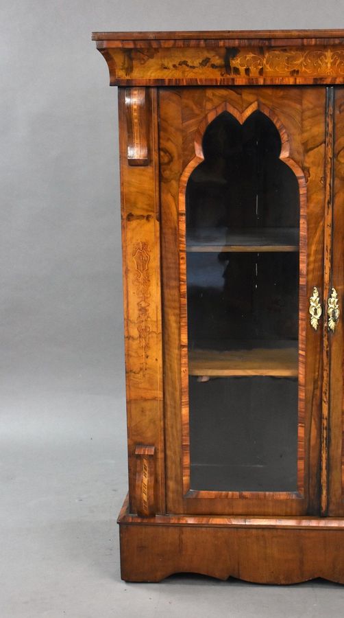 Antique Late Victorian Walnut Cabinet