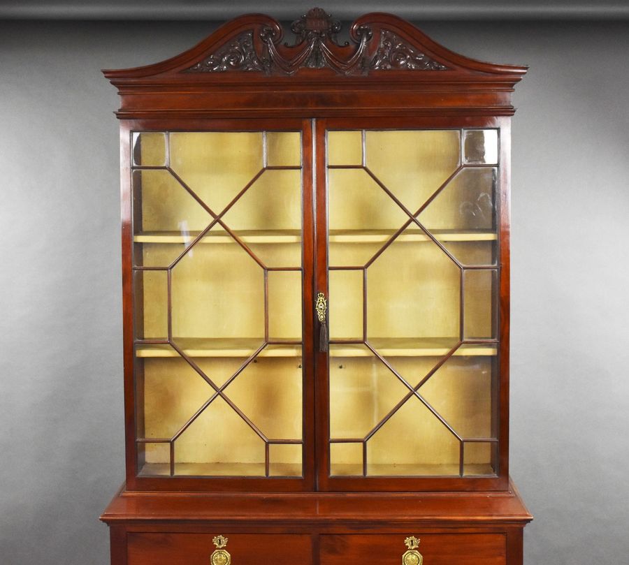 Antique Edwardian Mahogany Display Cabinet