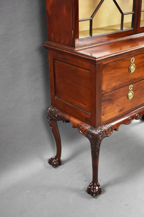 Antique Edwardian Mahogany Display Cabinet