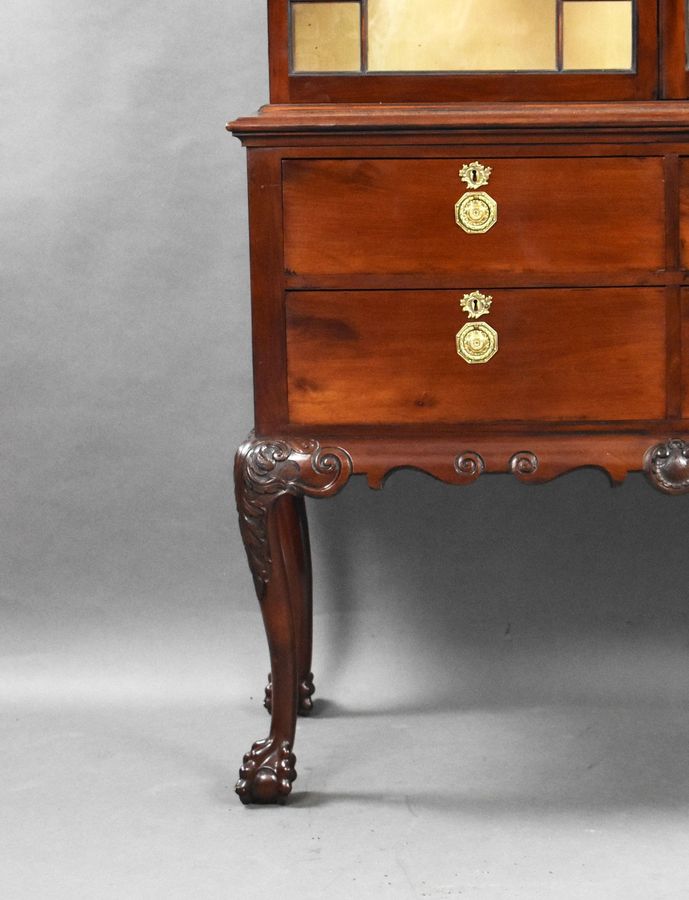 Antique Edwardian Mahogany Display Cabinet