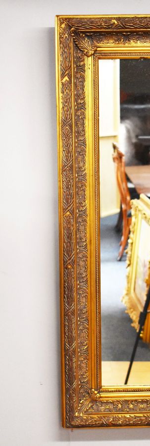 Antique Large Ornate Gilt Framed Mirror