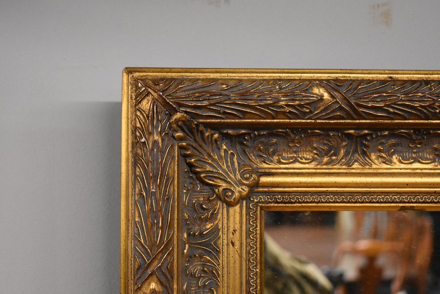 Antique Large Ornate Gilt Framed Mirror