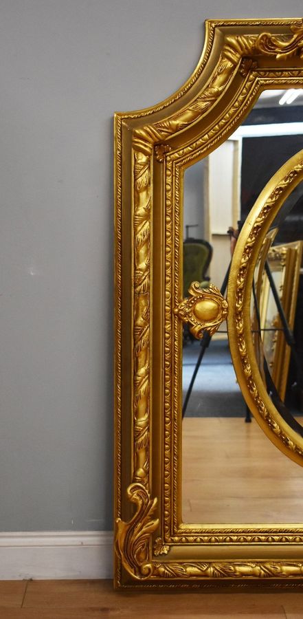 Antique Stunning Large Ornate Wall Mirror