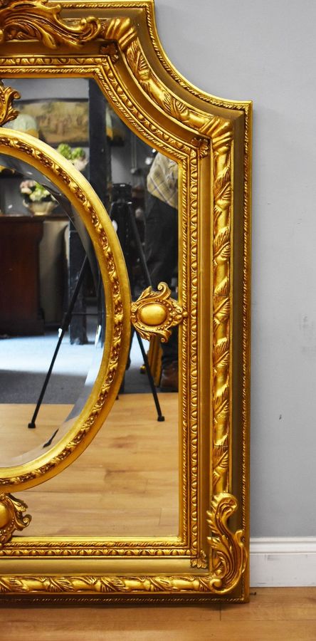 Antique Stunning Large Ornate Wall Mirror