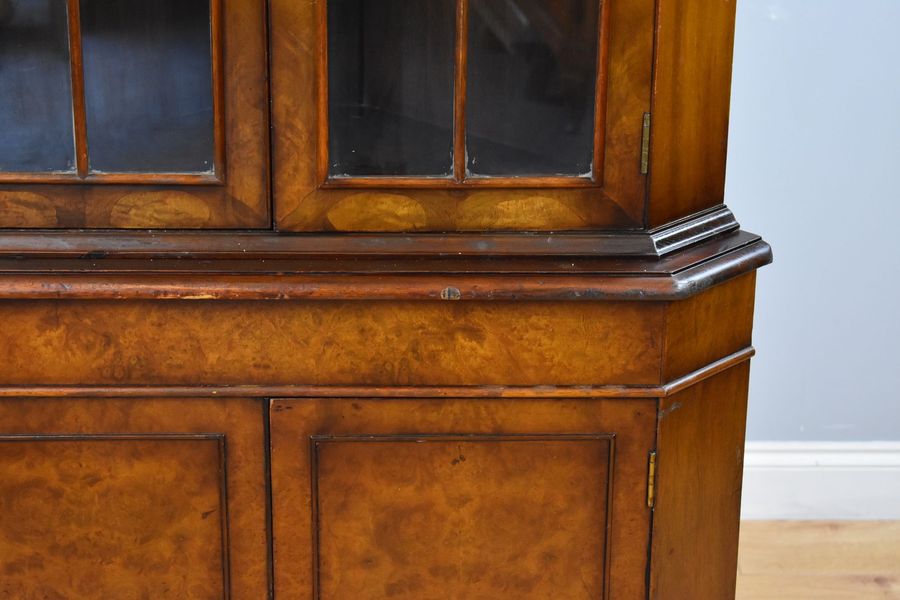 Antique George III Style Walnut Corner Cabinet