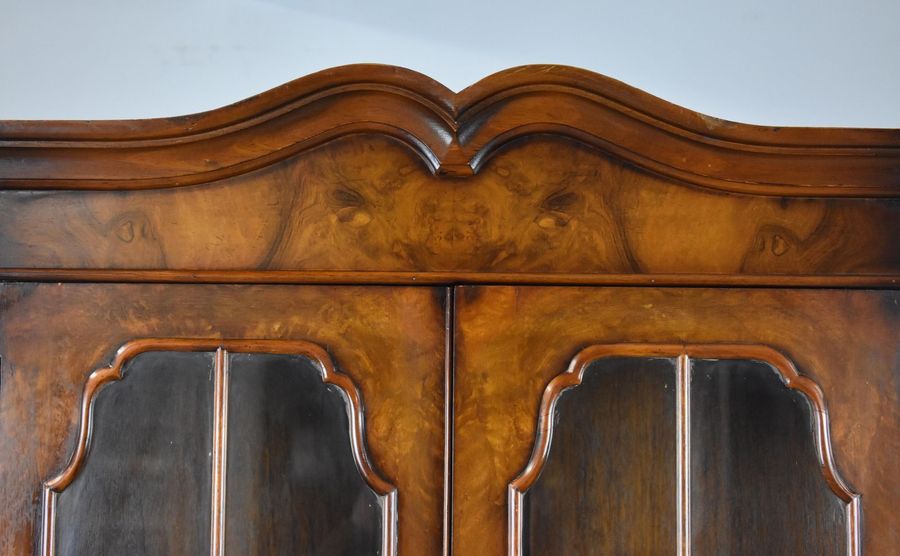 Antique George III Style Walnut Corner Cabinet