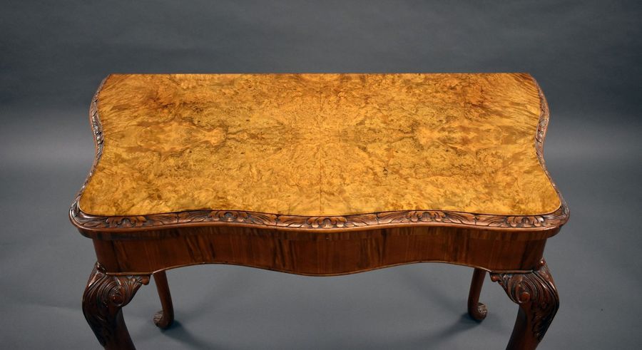 Antique 1930 Walnut Card Table