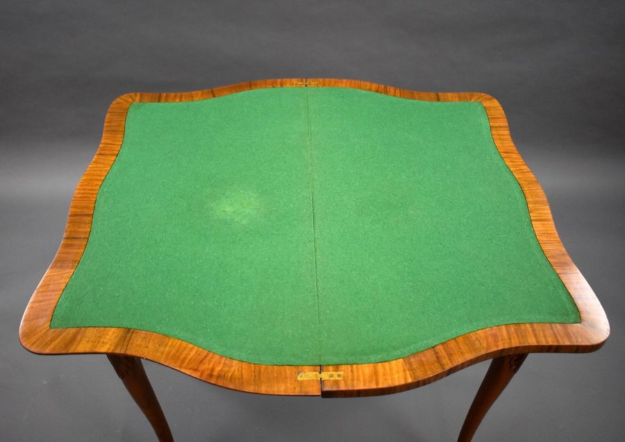 Antique 1930 Walnut Card Table