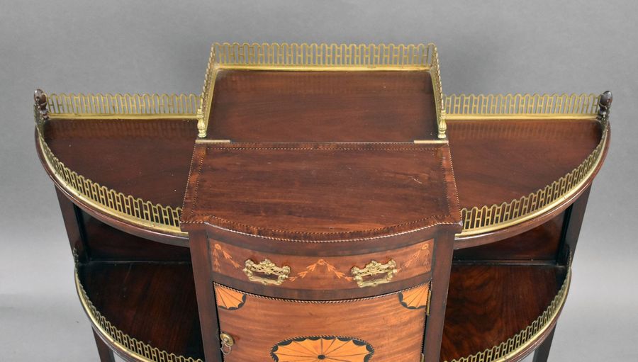 Antique Edwardian Mahogany Inlaid Sideboard