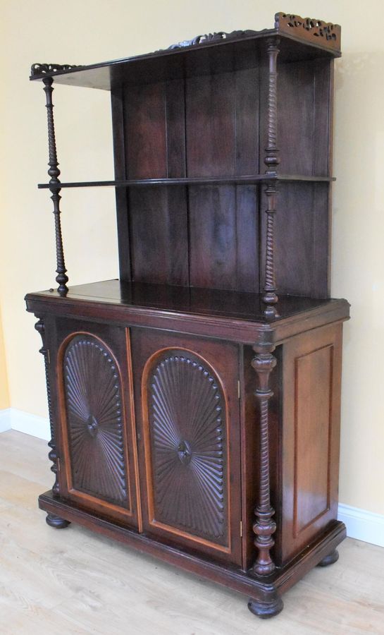 Antique Victorian Rosewood Dresser/Cupboard