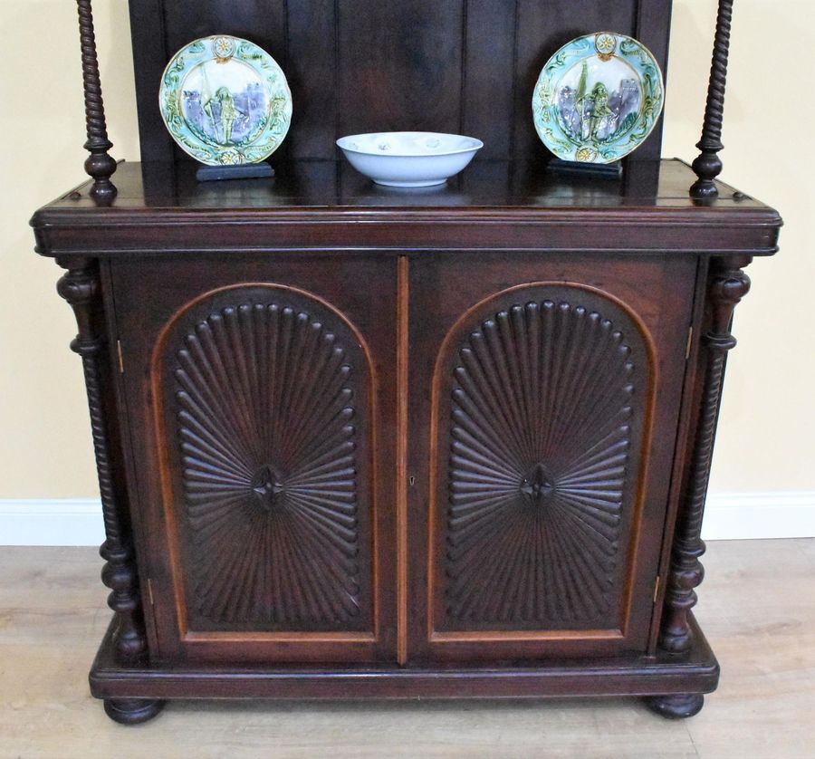 Antique Victorian Rosewood Dresser/Cupboard