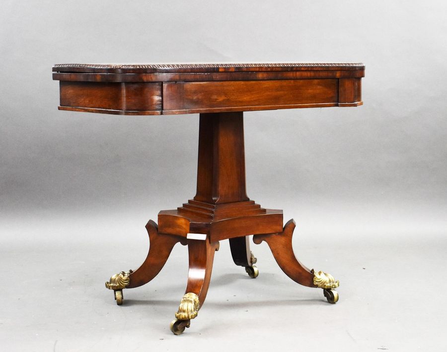 Antique Regency Rosewood Card Table