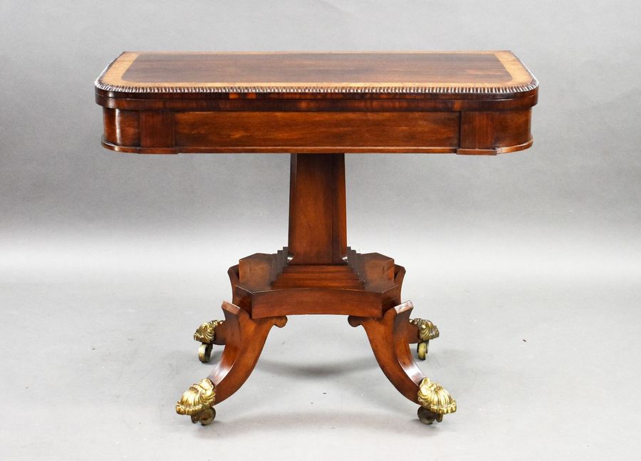 Antique Regency Rosewood Card Table