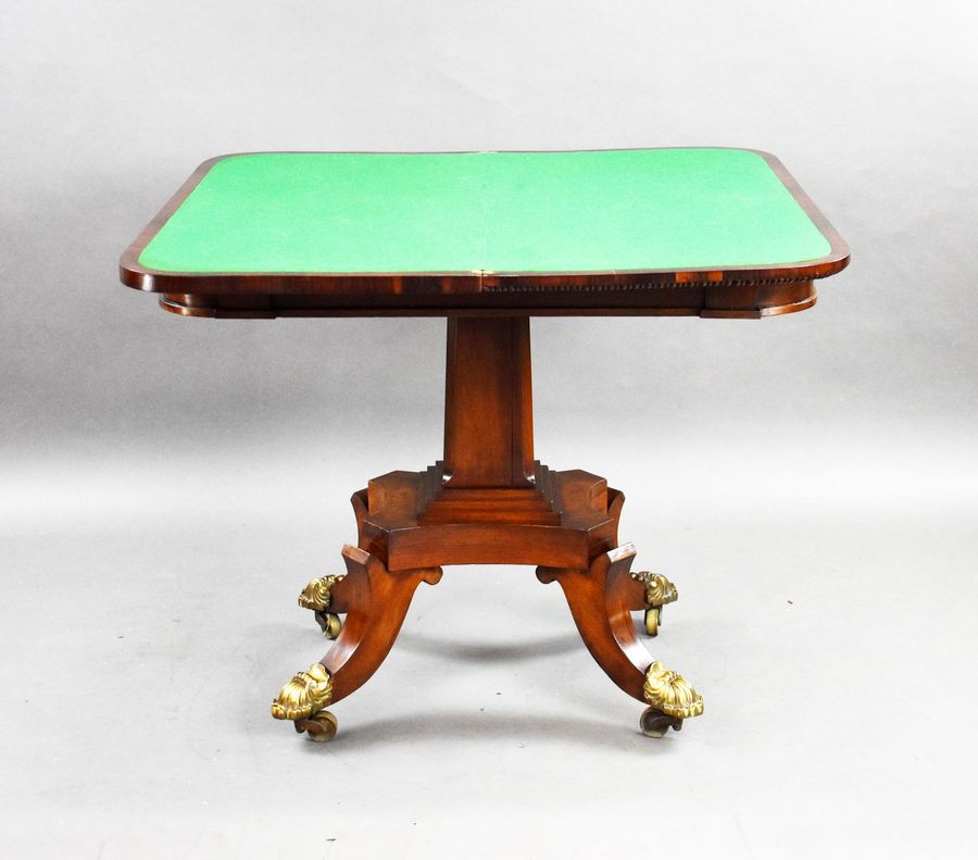 Antique Regency Rosewood Card Table