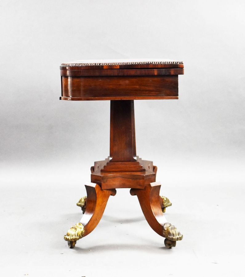 Antique Regency Rosewood Card Table