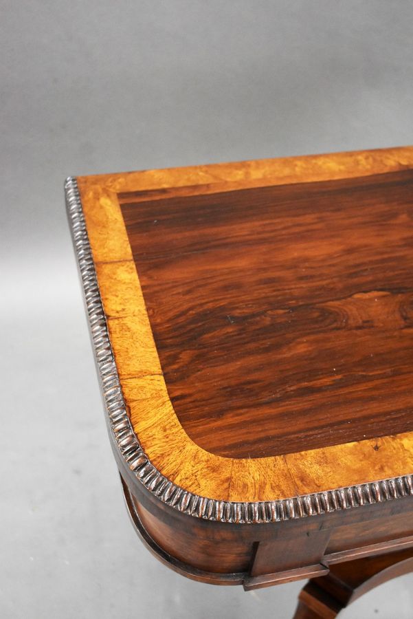 Antique Regency Rosewood Card Table