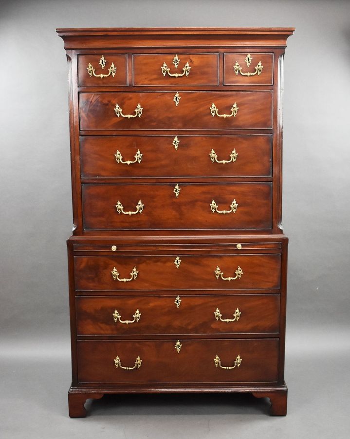 George III Mahogany Chest on Chest