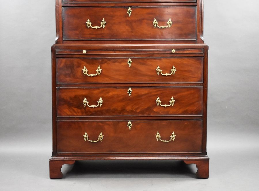 Antique George III Mahogany Chest on Chest