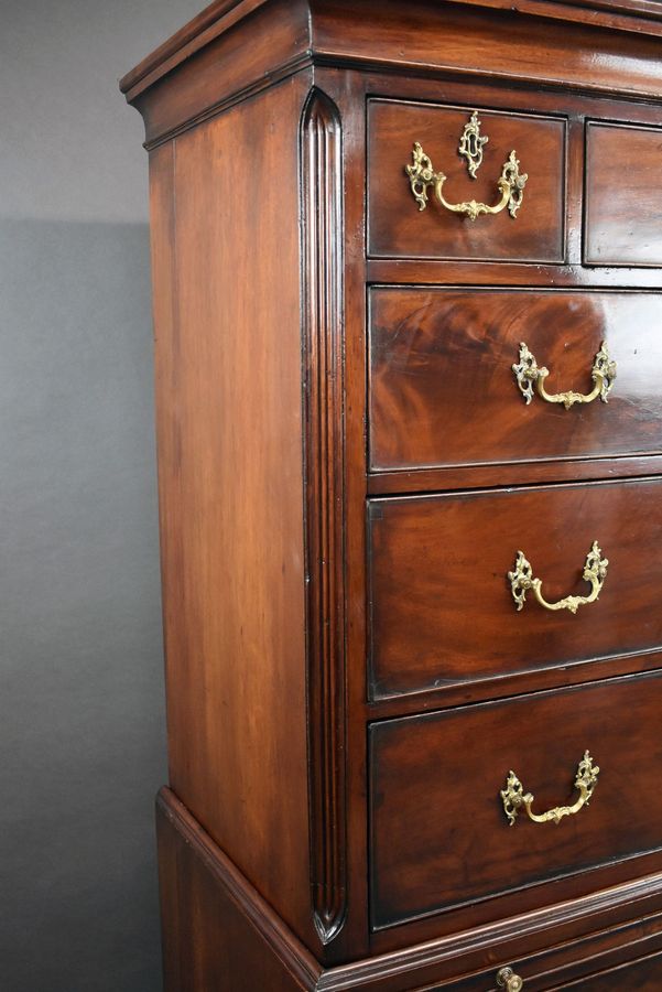 Antique George III Mahogany Chest on Chest