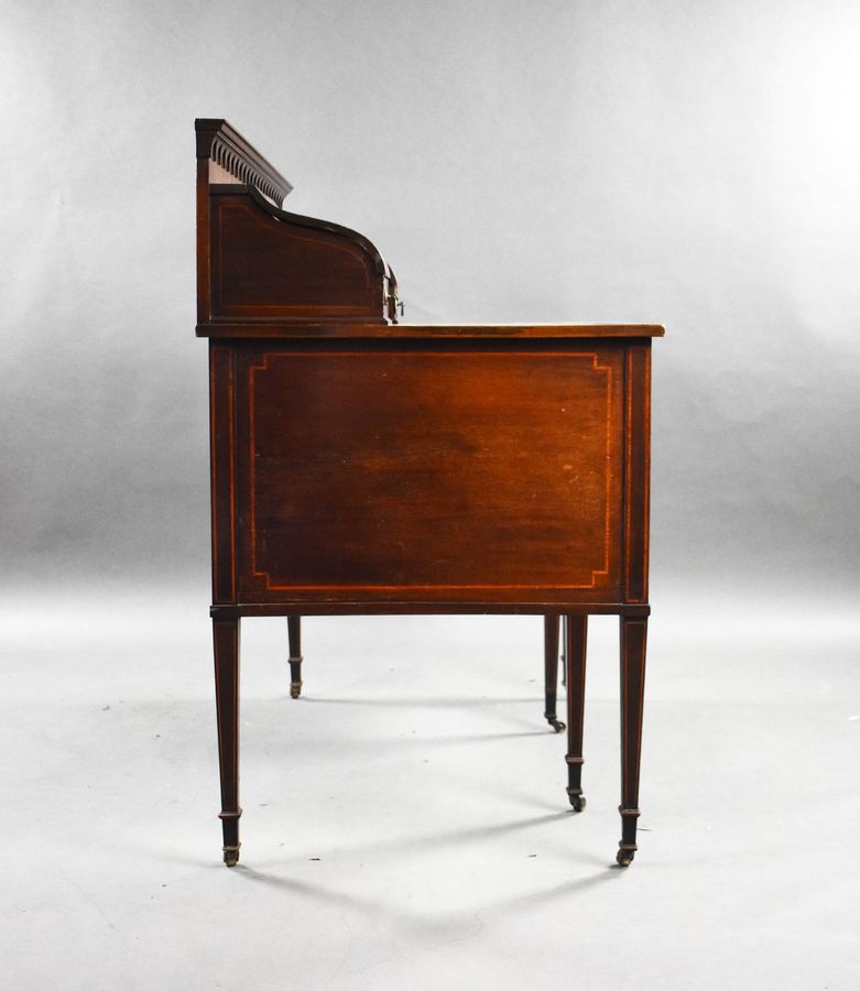 Antique Edwardian Mahogany Carlton House Desk