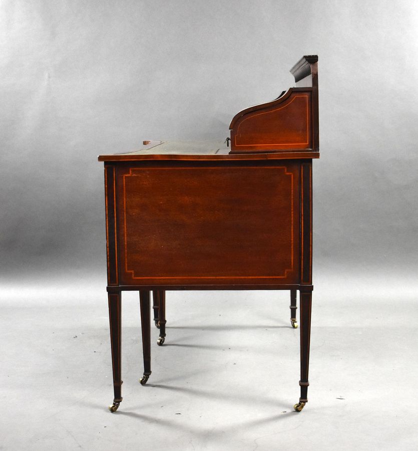 Antique Edwardian Mahogany Carlton House Desk