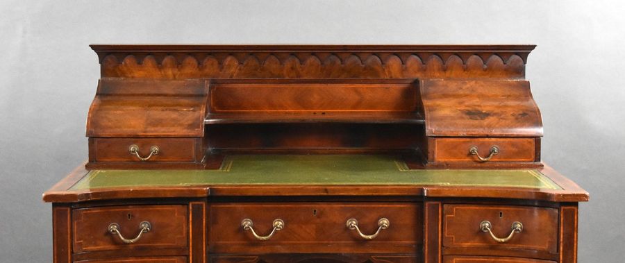 Antique Edwardian Mahogany Carlton House Desk