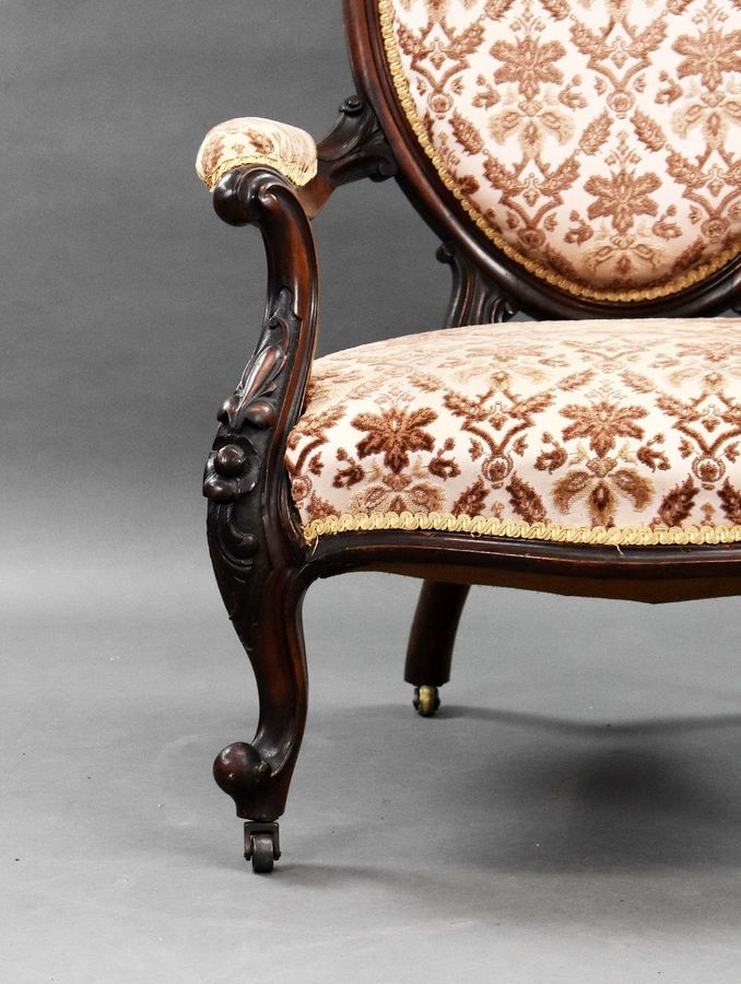 Antique Victorian Mahogany Armchair