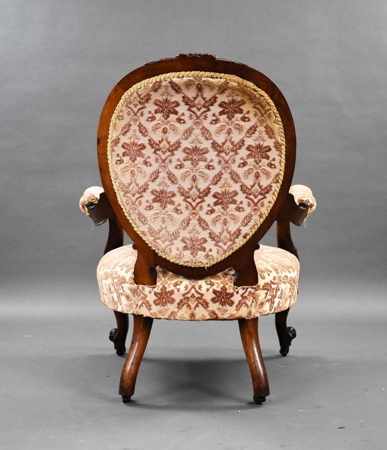 Antique Victorian Mahogany Armchair