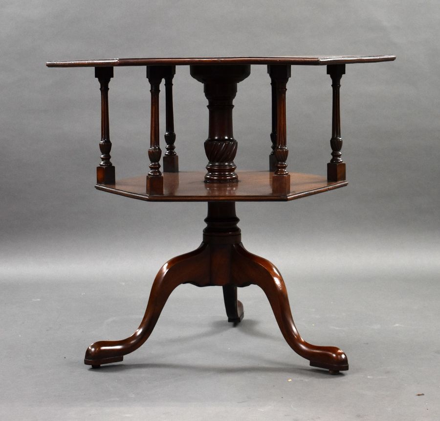 Antique George III Mahogany Hexagonal Table