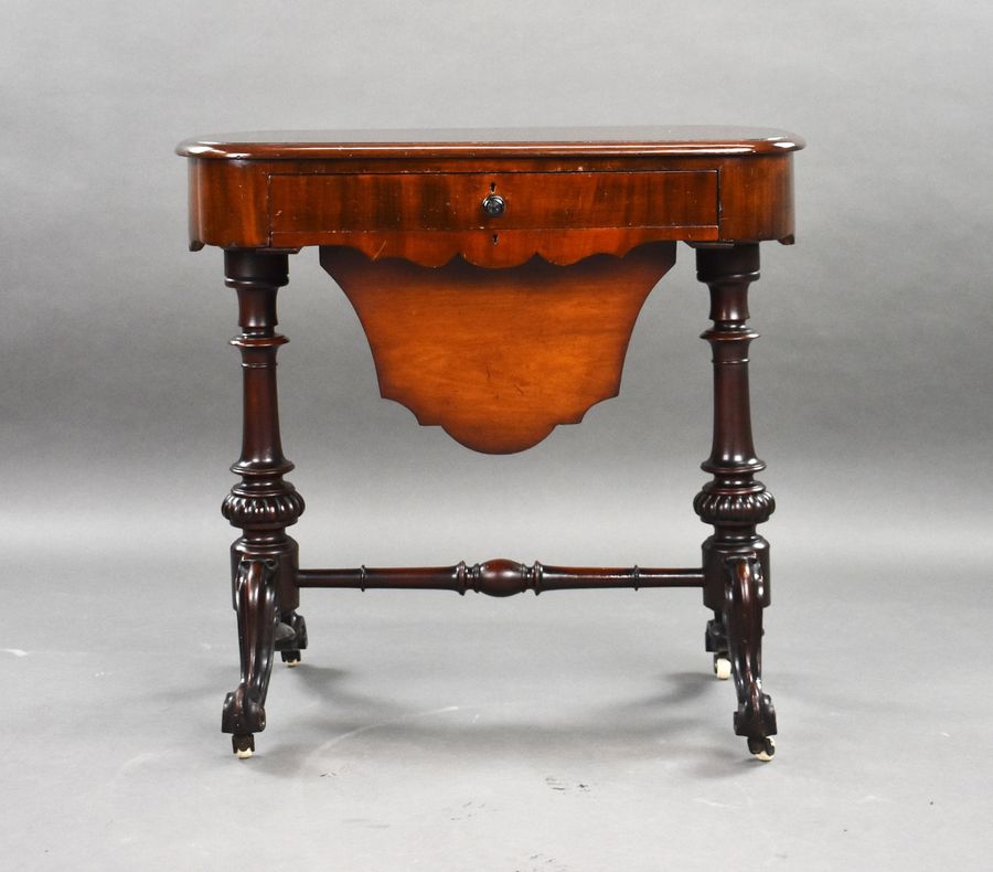 Antique Victorian Mahogany Work Table