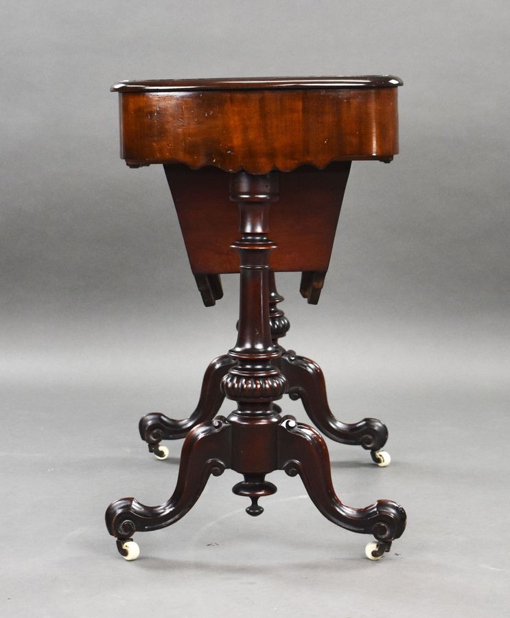 Antique Victorian Mahogany Work Table