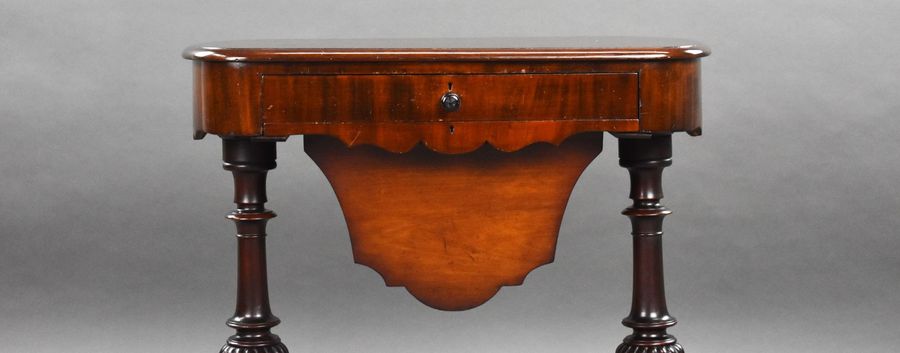 Antique Victorian Mahogany Work Table