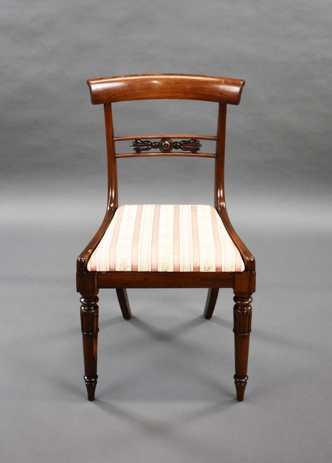 Antique Set of 6 William IV Rosewood Dining Chairs