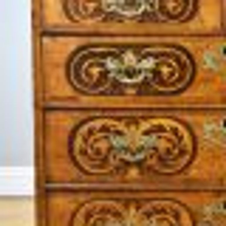 Antique William & Mary Walnut and Marquetry Chest of Drawers