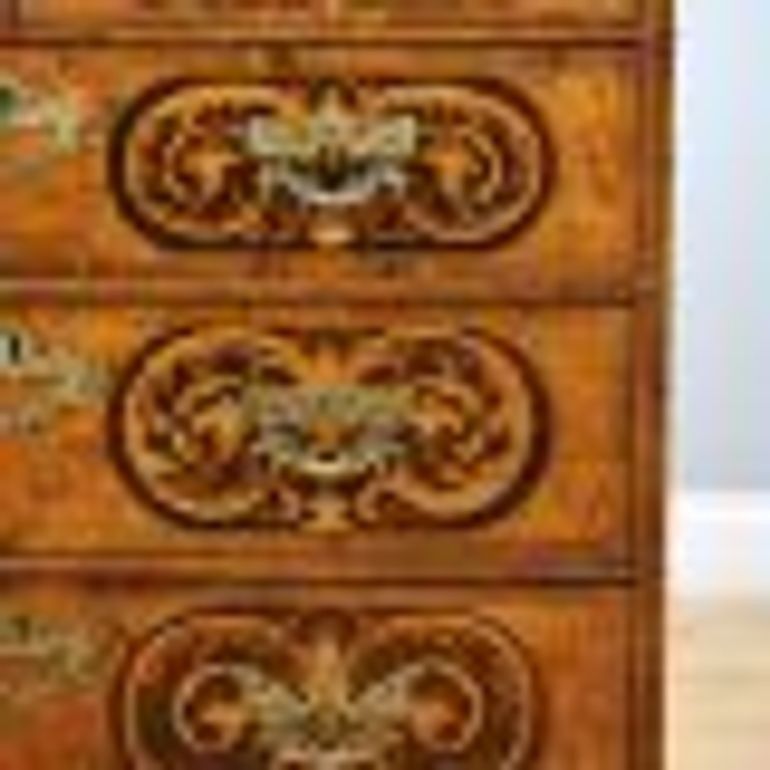 Antique William & Mary Walnut and Marquetry Chest of Drawers