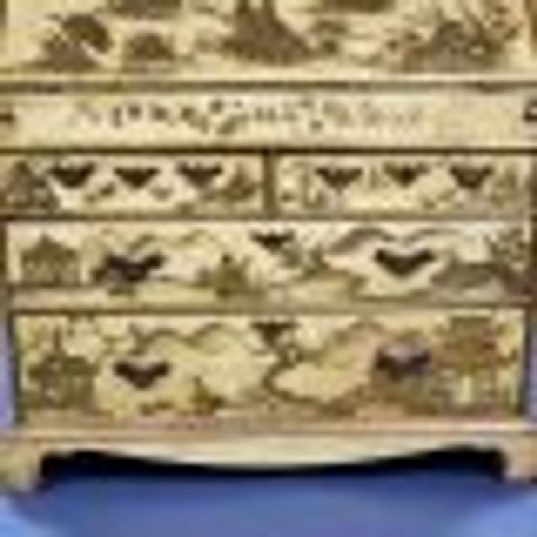 Antique 18th Century Chinoiserie Bureau