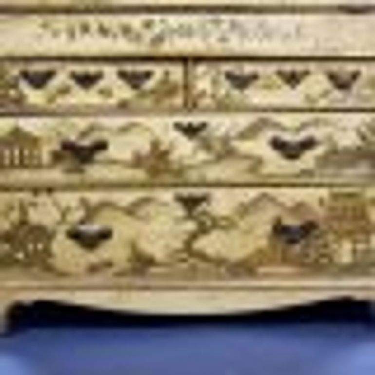 Antique 18th Century Chinoiserie Bureau