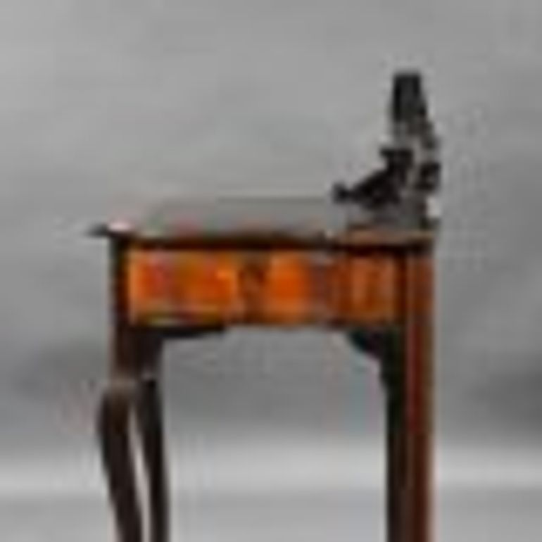 Antique Victorian Rosewood Inlaid Writing Table