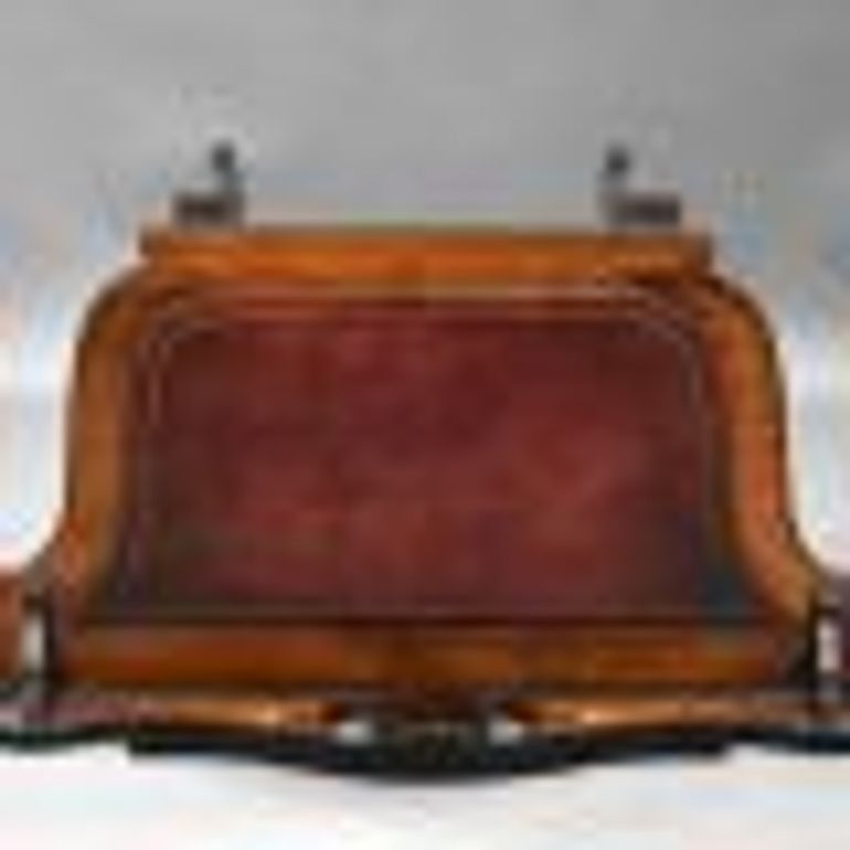 Antique Victorian Rosewood Inlaid Writing Table