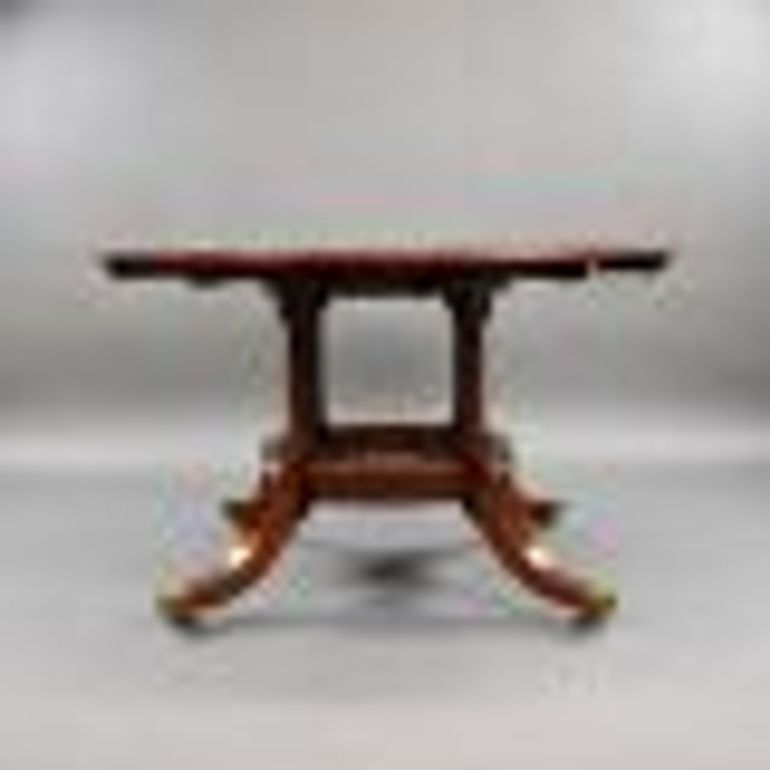 Antique Circular Mahogany Extending Table